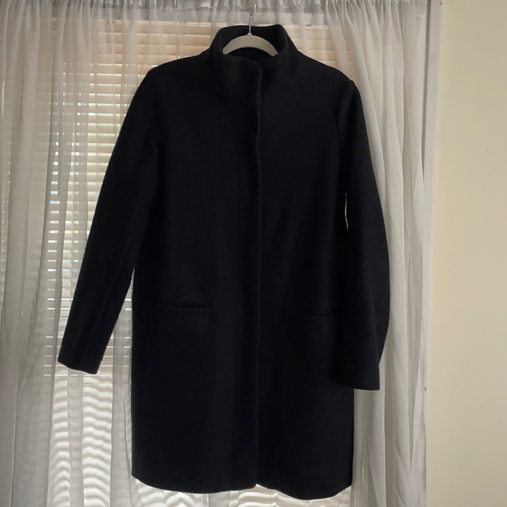 OLD NAVY mock neck felt coat